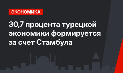 30,7 процента турецкой экономики формируется за счет Стамбула