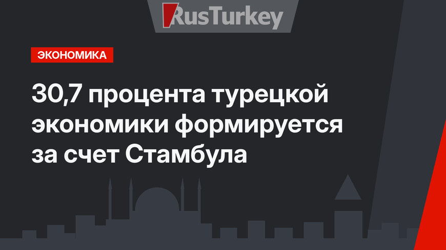 30,7 процента турецкой экономики формируется за счет Стамбула