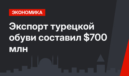Экспорт турецкой обуви составил $700 млн