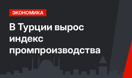 В Турции вырос индекс промпроизводства