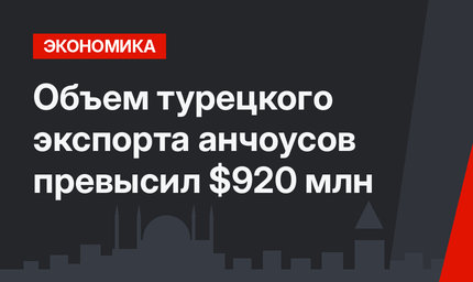 Объем турецкого экспорта анчоусов превысил $920 млн