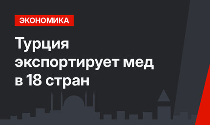 Турция экспортирует мед в 18 стран