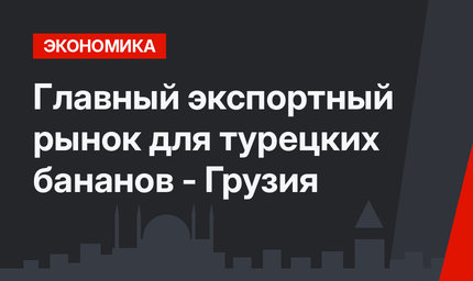 Главный экспортный рынок для турецких бананов - Грузия