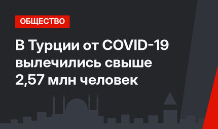 В Турции от COVID-19 вылечились свыше 2,57 млн человек