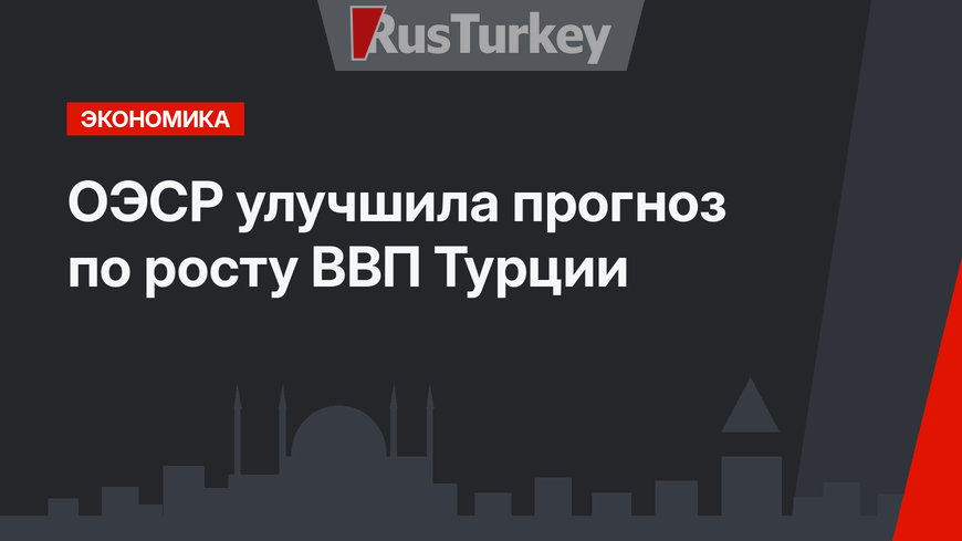 ОЭСР улучшила прогноз по росту ВВП Турции