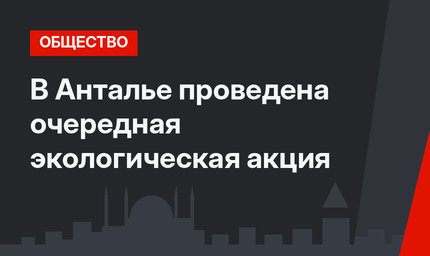 В Анталье проведена очередная экологическая акция
