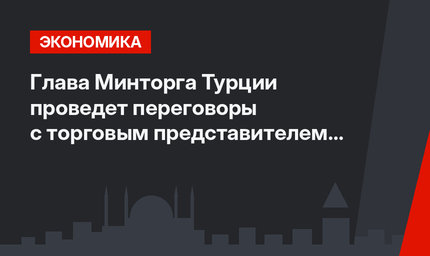Глава Минторга Турции проведет переговоры с торговым представителем США