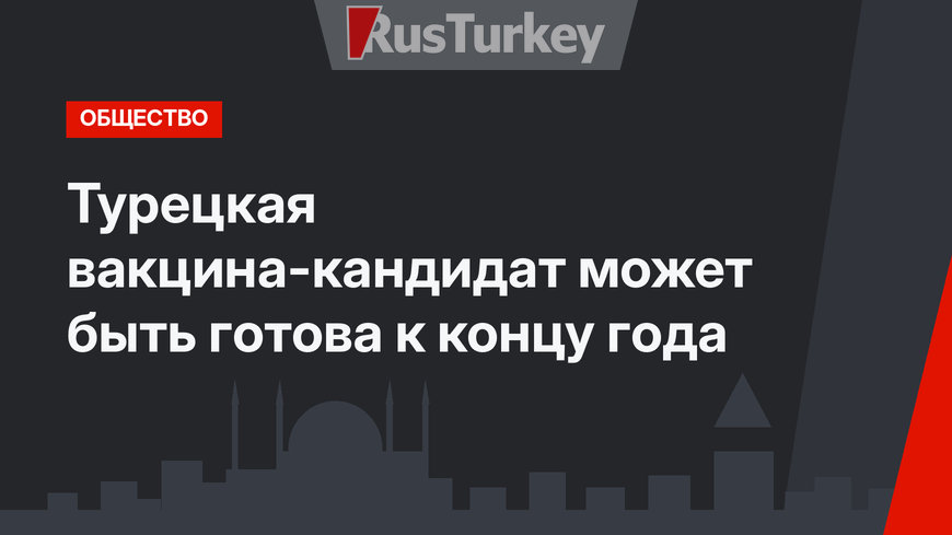 Турецкая вакцина-кандидат может быть готова к концу года