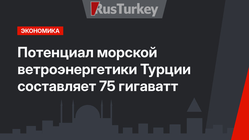 Потенциал морской ветроэнергетики Турции составляет 75 гигаватт