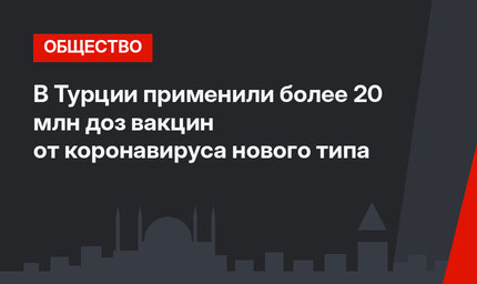 В Турции применили более 20 млн доз вакцин от коронавируса нового типа