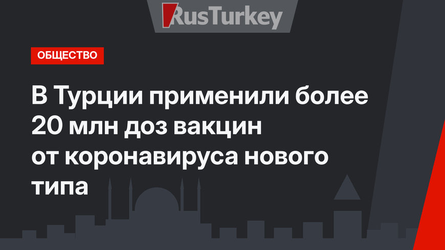 В Турции применили более 20 млн доз вакцин от коронавируса нового типа