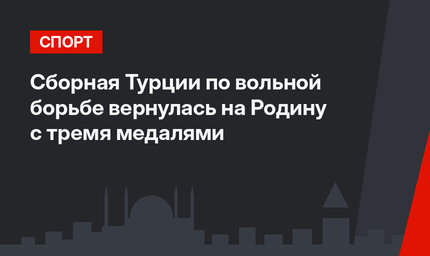 Сборная Турции по вольной борьбе вернулась на Родину с тремя медалями