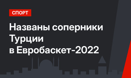 Названы соперники Турции в Евробаскет-2022