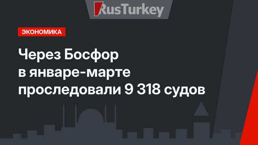 Через Босфор в январе-марте проследовали 9 318 судов