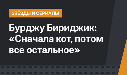 Бурджу Бириджик: «Сначала кот, потом все остальное»