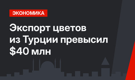 Экспорт цветов из Турции превысил $40 млн