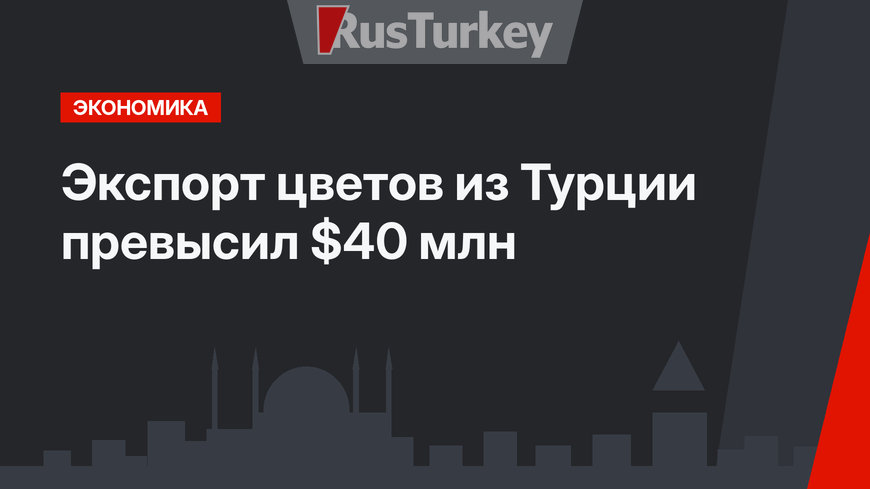 Экспорт цветов из Турции превысил $40 млн