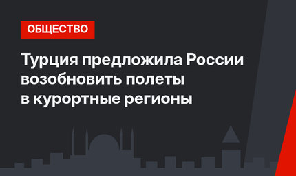 Турция предложила России возобновить полеты в курортные регионы