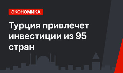 Турция привлечет инвестиции из 95 стран