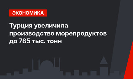 Турция увеличила производство морепродуктов до 785 тыс. тонн
