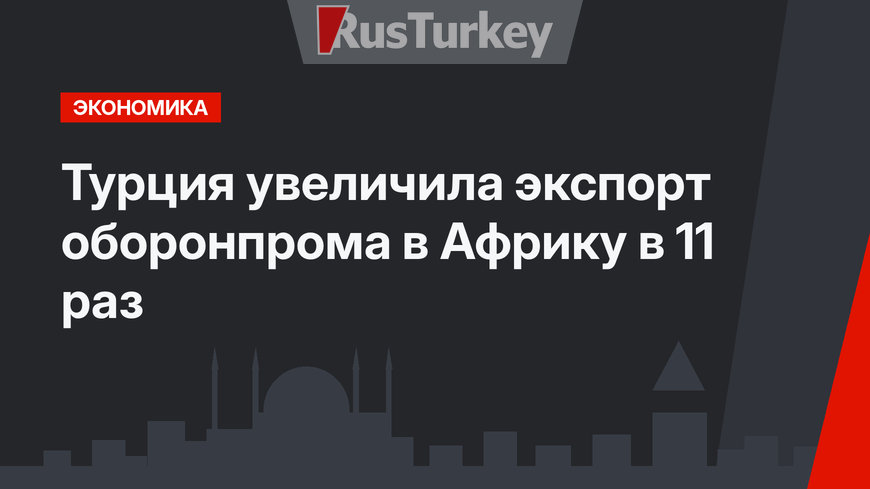 Турция увеличила экспорт оборонпрома в Африку в 11 раз