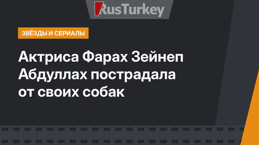 Актриса Фарах Зейнеп Абдуллах пострадала от своих собак