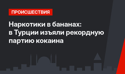 Наркотики в бананах: в Турции изъяли рекордную партию кокаина