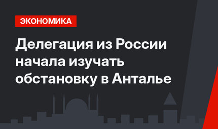 Делегация из России начала изучать обстановку в Анталье