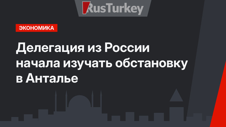 Делегация из России начала изучать обстановку в Анталье