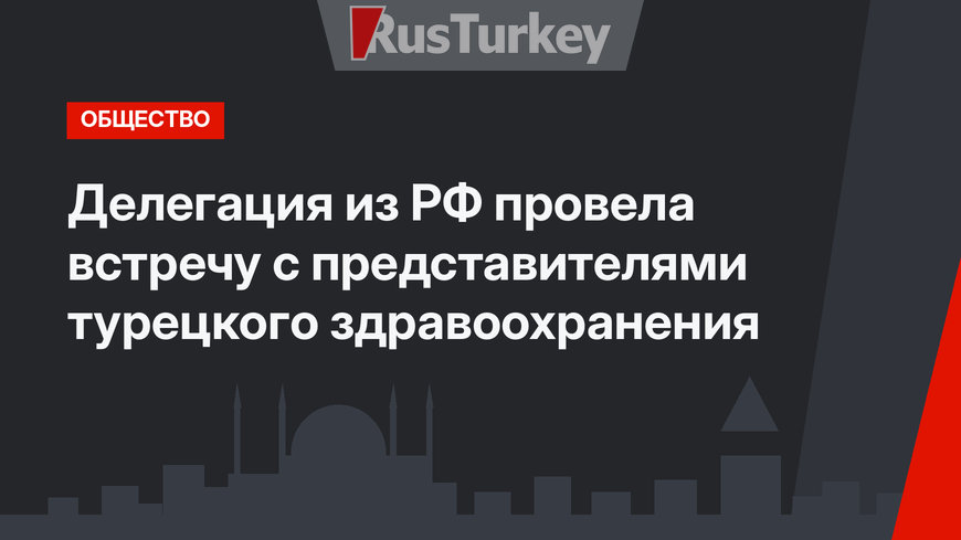 Делегация из РФ провела встречу с представителями турецкого здравоохранения