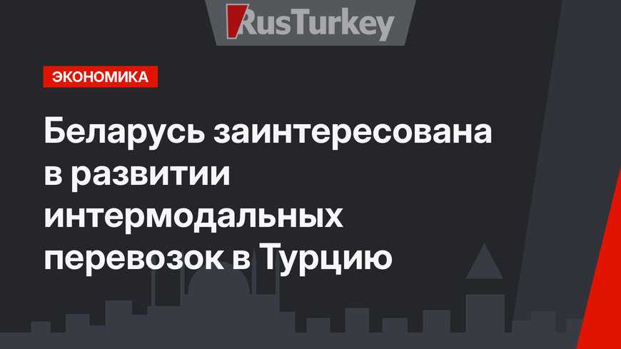 Беларусь заинтересована в развитии интермодальных перевозок в Турцию