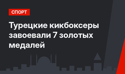 Турецкие кикбоксеры завоевали 7 золотых медалей