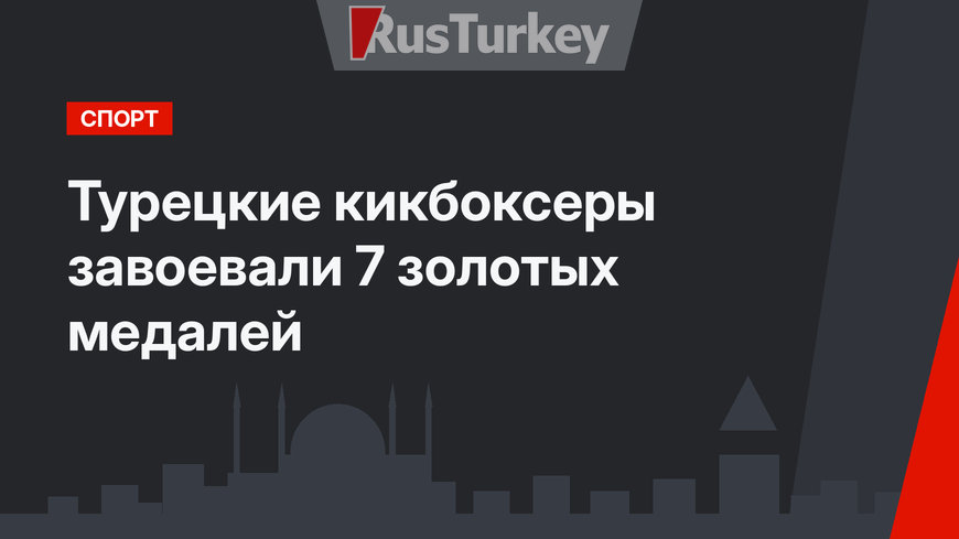 Турецкие кикбоксеры завоевали 7 золотых медалей