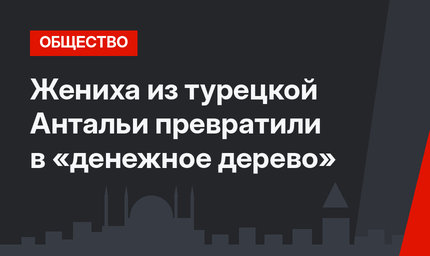 Жениха из турецкой Антальи превратили в «денежное дерево»