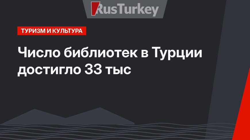 Число библиотек в Турции достигло 33 тыс