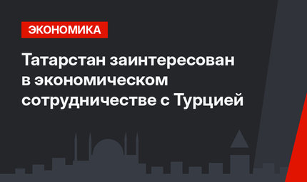 Татарстан заинтересован в экономическом сотрудничестве с Турцией