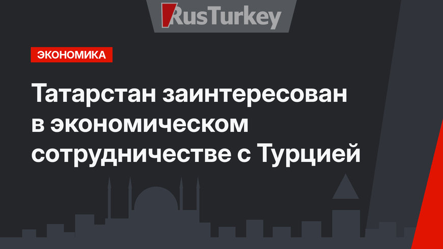Татарстан заинтересован в экономическом сотрудничестве с Турцией