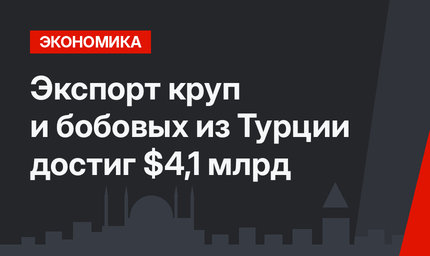 Экспорт круп и бобовых из Турции достиг $4,1 млрд