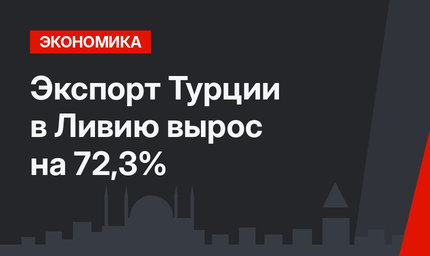 Экспорт Турции в Ливию вырос на 72,3%
