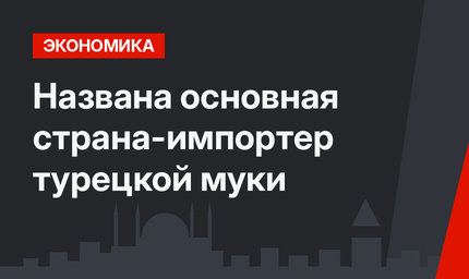 Названа основная страна-импортер турецкой муки 