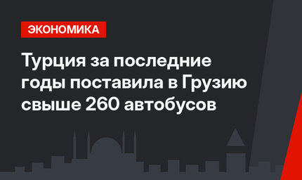 Турция за последние годы поставила в Грузию свыше 260 автобусов