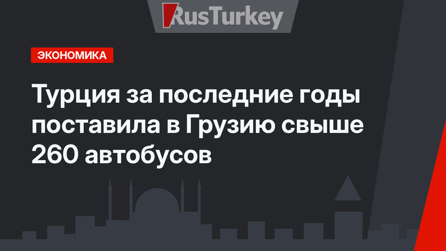 Турция за последние годы поставила в Грузию свыше 260 автобусов