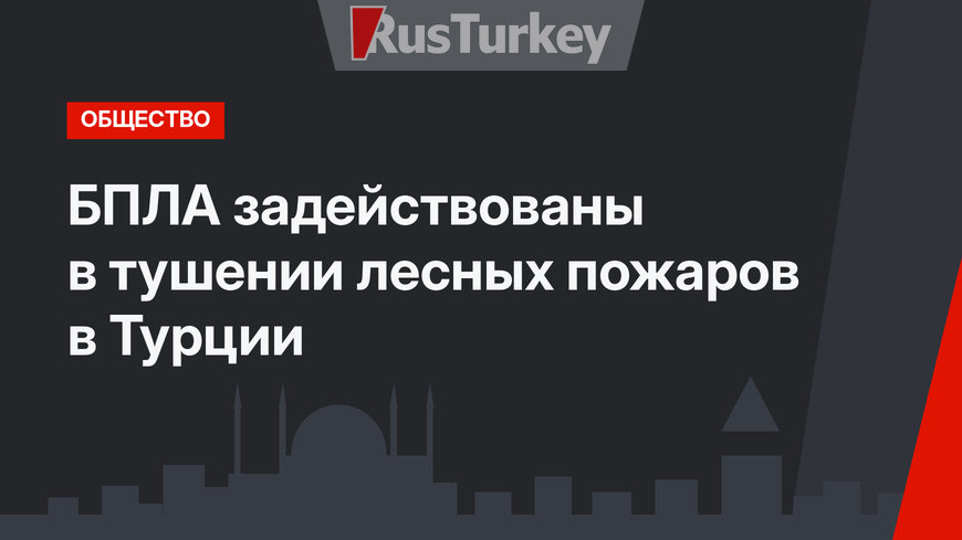 БПЛА задействованы в тушении лесных пожаров в Турции