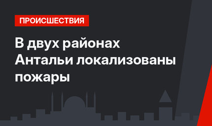 В двух районах Антальи локализованы пожары