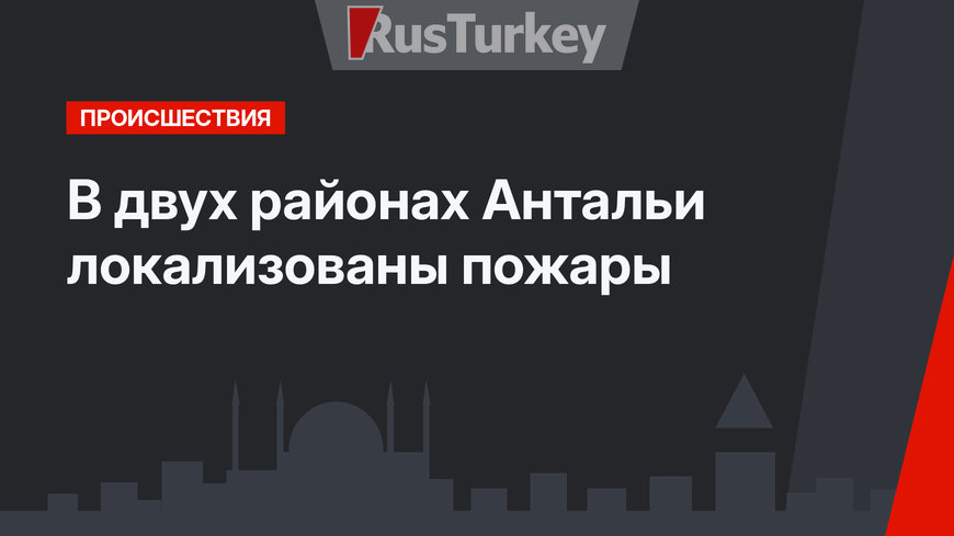 В двух районах Антальи локализованы пожары