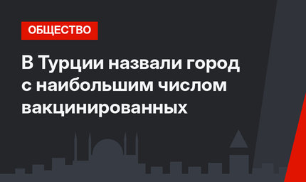 В Турции назвали город с наибольшим числом вакцинированных 