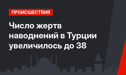 Число жертв наводнений в Турции увеличилось до 38