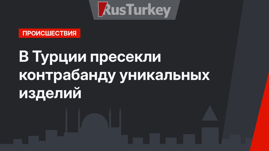 В Турции пресекли контрабанду уникальных изделий 