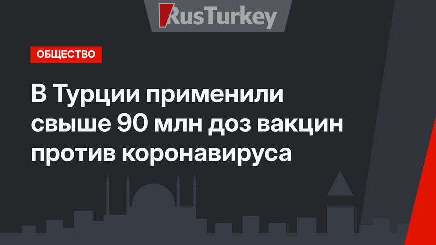 В Турции применили свыше 90 млн доз вакцин против коронавируса