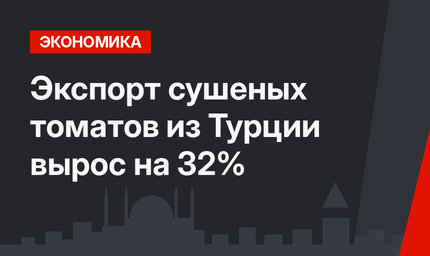 Экспорт сушеных томатов из Турции вырос на 32%